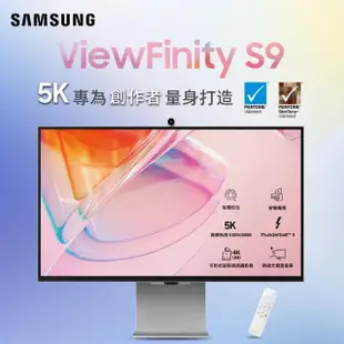 【SAMSUNG 三星】S27C900PAC ViewFinity S9 27型 5K窄邊美型螢幕(HDR10/5ms/內建喇叭/HDMI2.1/樞紐旋轉)