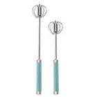 2PCS Semi-Automatic Egg Beater Egg Whisk Manual Hand Mixer Self Turning3840