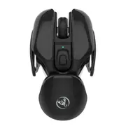 T37 2.4Ghz 1600Dpi 3-Modes Adjustable Wireless Mute Mouse (Black)