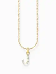 Thomas Sabo KE2249-414-14-L45V Gold-plated necklace letter J