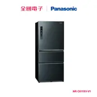 在飛比找蝦皮商城優惠-Panasonic 610L三門無邊框鋼板冰箱-黑  NR-