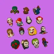 15 Pc Halloween Horror Inspired Crocs Charms for Croc Charm
