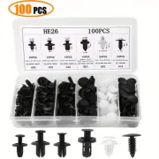 100Pcs Bumper Clips Retainer Rivet FENDER TRIM Car Auto Push Pin FASTENER PANEL (for: MG)