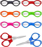 6 Pcs Folding Scissors, Small Stainless Steel Foldable Scissors, Portable Mini T