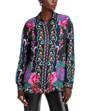 Johnny Was Rosalynda Printed Button Down Shirt