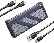 UGREEN 40Gbps M.2 NVMe Enclosure with Cooling Fan, Anti-Drop Aluminum Shell, Support UASP & Trim, Compatible with M and M&B Key and Size in 2230/2242/2260/2280 SSDs