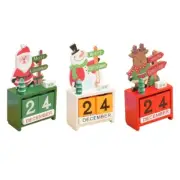 SantaClause Elk Snowman Count Down Calendar Ornament Home Desktop Decors