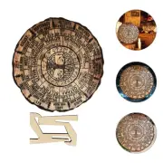 Tree Ring Calendar Calendars Ornament Decor Clocks Holder for Wall Office