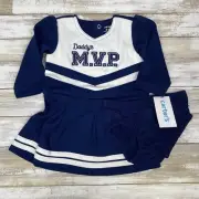 Carters Girls 3-6 mth Daddy's MVP Cheerleader Outfit Halloween Costume 1J352610