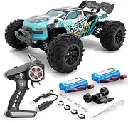 Flypear 1:16 Scale All Terrain Brushless RC Car, 49MPH High Speed 4WD Vehicle with 2.4 GHz Remote Control, Waterproof Off-Road Truck with Two Rechargeable Batteries, Racing Toys for Adults and Boys
