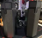 RGB gaming speakers for computer monitor laptop desktop USB powered (READ DESC)