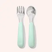 OXO Tot - Fork & Spoon Set - Opal by Oxo Tot | the memo