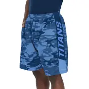 Zubaz Men's NFL Tennessee Titans Lightweight Shorts with Camo Lines