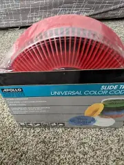 NIP Apollo Deluxe Slide Tray Item# 3280-01 Universal Color Coded Red