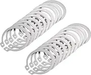 Circlip Rings,30 Pcs 304 Stainless Steel External Circlips C-Clip Retaining Snap Rings for Automobiles, Valves, Electrical and Bearings,18mm (Size:16mm) (Size : 15mm)