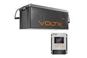 VoltX 12V 300Ah Lithium Battery + 50A DC to DC LiFePO4 Battery Charger Bluetooth