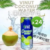 在飛比找PChome24h購物優惠-【vinut】果粒椰子汁(325mlx24罐/箱)