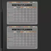 Reusable Clear Fridge Calendar Durable Planner Calendar Weekly Planner