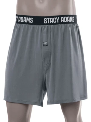 Stacy Adams Comfortblend Boxer Shorts in Gray - Bi