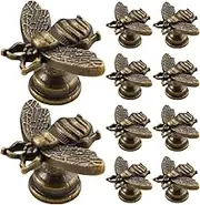 Angoily 10pcs Retro Cabinet Knobs Decorative Bee Drawer Pulls Wardrobe Handles for Dresser Easy Install Furniture Knobs for Home Decoration