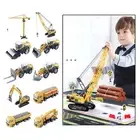 Alloy Construction Trucks Vehicles Toys Crane Forklift Digger Excavator