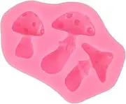 Angoily Silicone Mushroom Fondant Mold Non Stick DIY Baking Mould for Candy Decorations Durable Easy to Clean Silicone Baking Tool for Craft Beginners