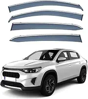 4Pcs Car Wind Deflectors for Citroen C3L Mk1-M443 2020 2021 2022 2023 2024, Side Window Ventilated Visors Rain Deflector