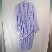 Croft & Barrow Light Blue Fleece Bathrobe Size XL NWT