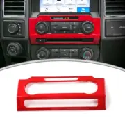 Red Dashboard Radio Volume Knob Frame Decor Panel Trim Cover for Ford F150 15-20 (for: Ford)