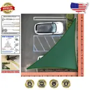 Heavy-Duty 10' x 18' Triangle Sun Shade Sail - 200 GSM with 95% UV Protection