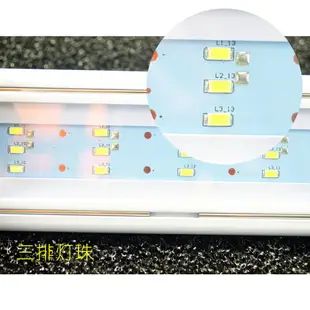 魚缸燈LED草缸燈水族箱LED燈架節能魚缸照明燈支架燈夾燈水草燈具