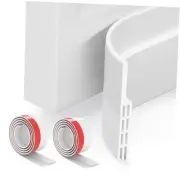 2 Pack Door Draft Stopper, Under Door Draft Blocker, 39" L-White White