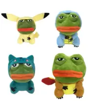 25cm Pepemon Pepe Pikachu Dragonite Squirtle Bulbasaur Plush Toy