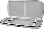 Linkidea Hard Travel Case for TKL Tenkeyless Wireless/Wired Keyboard, Computer 87 Keys Keyboard Carrying Case Protective Storage Box Bag (Grey)