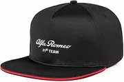 Alfa Romeo Racing F1 2023 Team Flat Brim Cap Hat Black, Black, One size