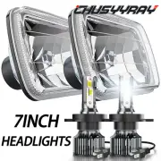 Pair 7x6" HEADLIGHTS Hi/Lo beam 7"x 6" 6500K fit Mazda B2200 B2600 RX-7 (for: Mazda)