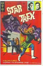 STAR TREK - MAGNET - GOLD KEY COMIC BOOK COVER - WILLIAM SHATNER & LEONARD NIMOY