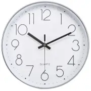 12 Inch Wall Clock Silent Non-Ticking Modern Clocks Battery Operated for Offi...