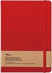 Planner, High Tide, 2023 (Starts December 2022), Minute Manager, EX, Red (A5 Left Weekly), Weekly