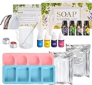 JUYRLE Make Your Own Soap, Creative Craft Set, Adult DIY Set, Soap Making with Soap Base and Soap Mould, Bath Bomb Soaps Make Yourself Set as a Gift