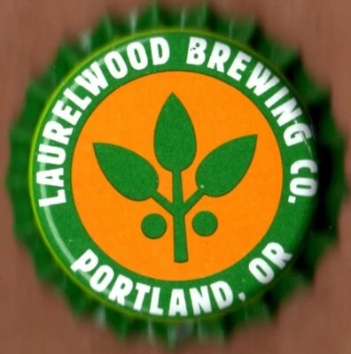 USA Plastic Lined Beer Crown Bottle Cap: Laurelwood Brewing