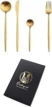 Alipis Stainless Steel Tableware BBQ Restaurant Cutlery Set Mirror Polished Knife Fork Spoon