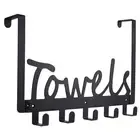 Perforation- Door Rear Coat Hook Door Rear Storage Rack Towel Rack2565