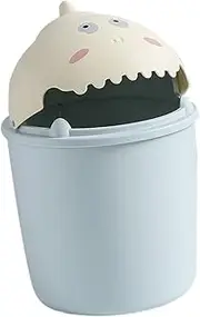 CTIRCHIU 1Pc Cartoon Dinosaur Trash Can Lovely Trash Can with Clamshell Design Convenient Desktop Waste Container for Home and Office and Stylish Rubbish Bin for Spaces