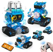 5 in 1 STEM Robot Building Toys for Boys Age 8-13, 494PCS Remote & App-Controlle