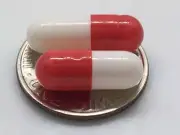 Red and White Size 4 Empty Gelatin Capsules also known as Gelcaps