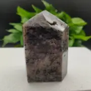 420g Natural Fluorite Agate Geode obelisk Quartz crystal point tower Pyramid