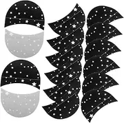 Healvian 100pcs Eyeshadow Stickers Tape Under Eye Makeup Shields Eyeshadow Stickers for Eyes Eyeliner Tape Eyeliner Stencils Makeup Patches Black Non-woven Fabric