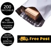 200 Poly Mailer 160x230mm Courier Bag Self Sealing Mailing Satchel PP500
