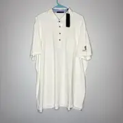Greyson Polo Shirt Men XXL Arctic White Apache II Cotton Modal Golf Casual NWT